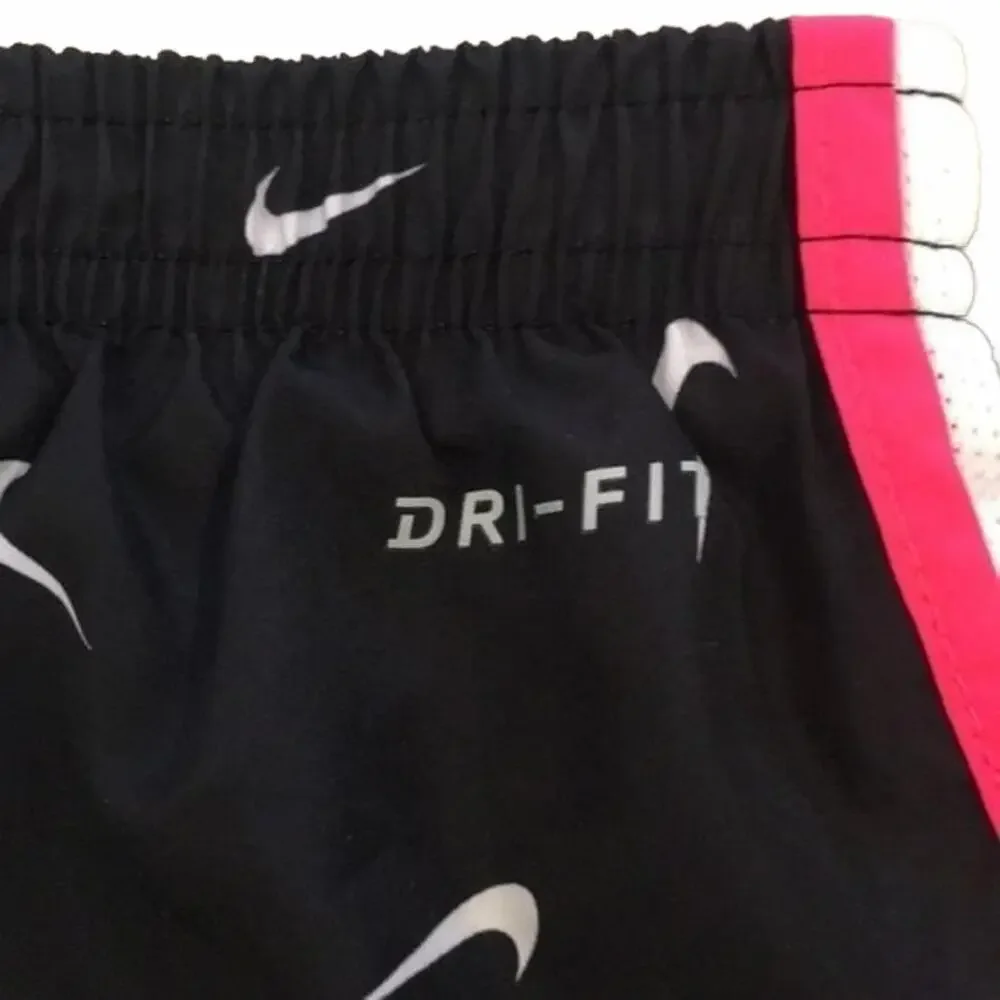 Nike DRI-FIT shorts pink and black 12-18 months